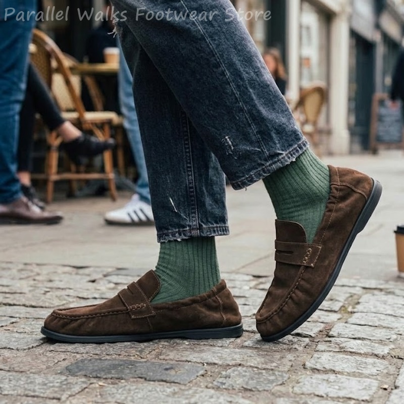 남성용 부드러운 스웨이드 로퍼, 탄력 있는 슬립온 드라 - Suede Loafers Men 리뷰 및 가격