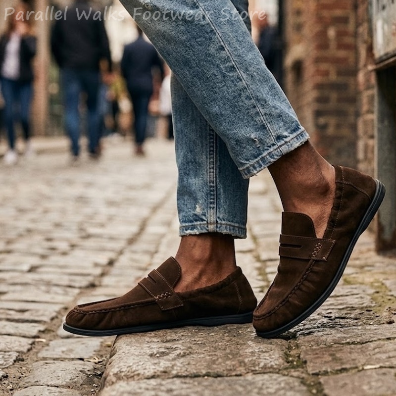 남성용 부드러운 스웨이드 로퍼, 탄력 있는 슬립온 드라 - Suede Loafers Men 리뷰 및 가격