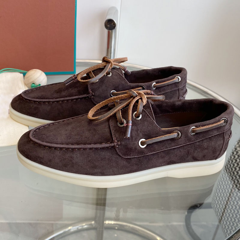 고품질 정품 가죽 플랫 슈즈 커플 로퍼 트렌드 빈티지  - Suede Loafers Men 리뷰 및 가격