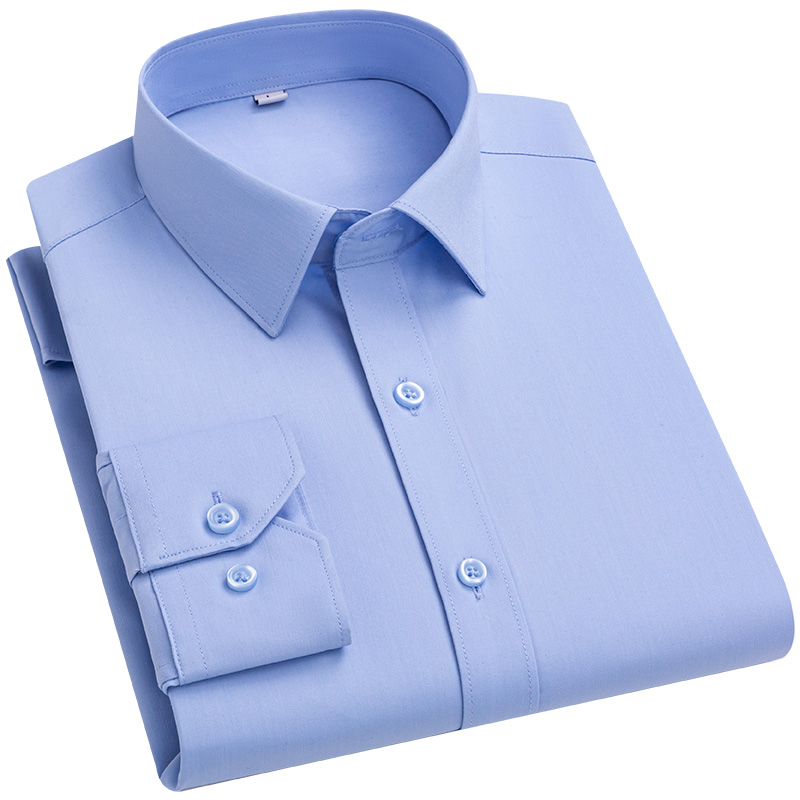 대나무 섬유 탄성 남성용 긴팔 셔츠, 슬림핏 포스, 비 - Dress Shirt Non-Iron 리뷰 및 가격