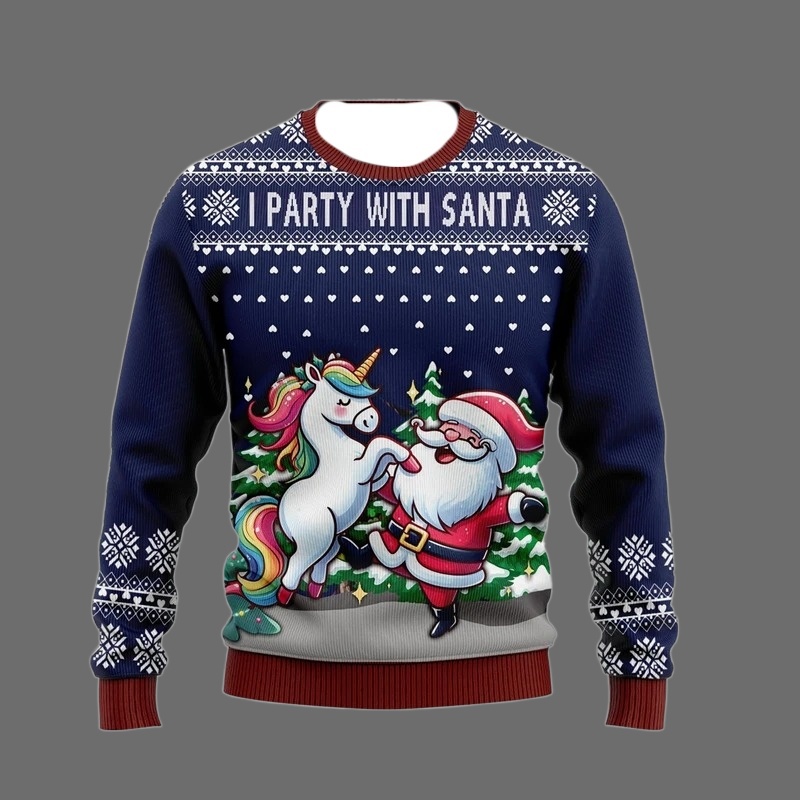 패션 유니콘 어글리 크리스마스 스웨터 트렌드 남녀 공용 - Men'S Fashion Xmas Party 리뷰 및 가격