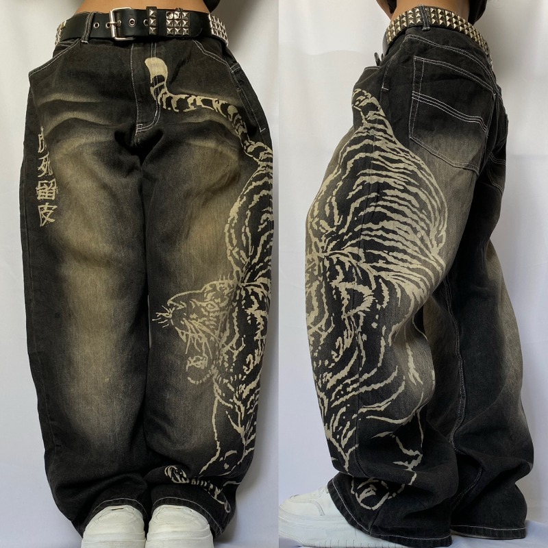 2025 패션 새로운 대형 패턴 인쇄 헐렁한 청바지 남 - Men'S Fashion Nova Jeans 리뷰 및 가격