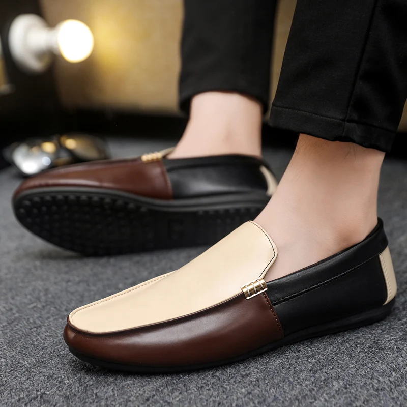 남성용 패션 가죽 로퍼 플랫 슈즈 편안한 남성 캐주얼  - Suede Loafers Men 리뷰 및 가격