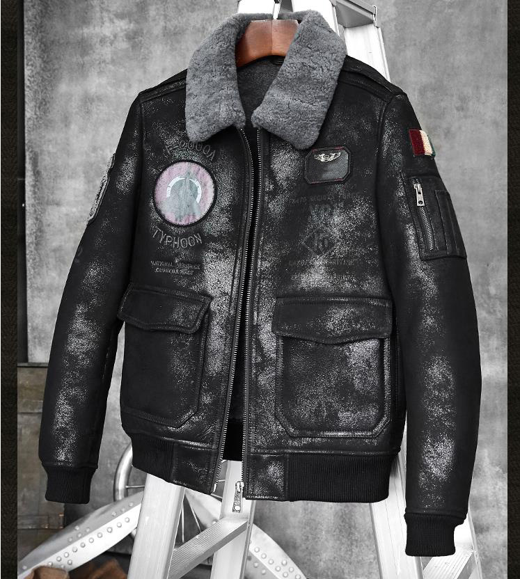 남성 시어링 코트 B3 B6 남성 양가죽 항공 점퍼 숏 - Bomber Jacket Men 리뷰 및 가격