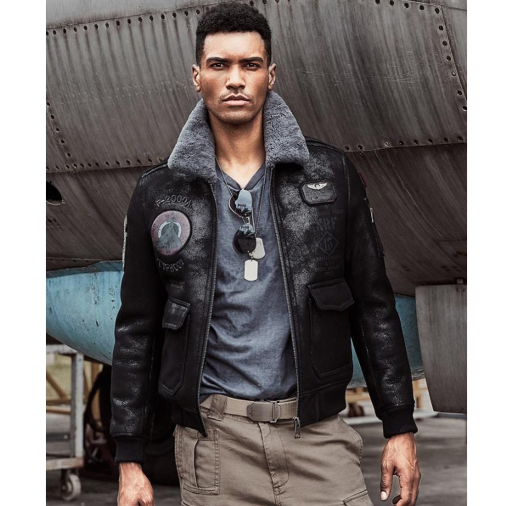 남성 시어링 코트 B3 B6 남성 양가죽 항공 점퍼 숏 - Bomber Jacket Men 리뷰 및 가격