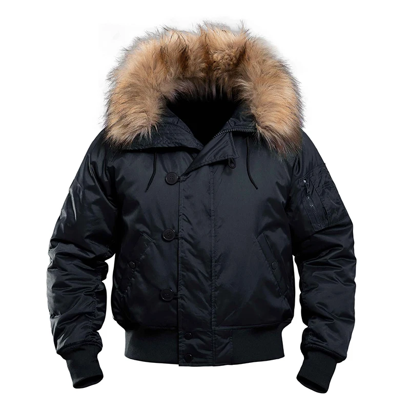 남성 겨울 양털 전술 재킷 군사 두꺼운 따뜻한 윈드 브 - Bomber Jacket Men 리뷰 및 가격