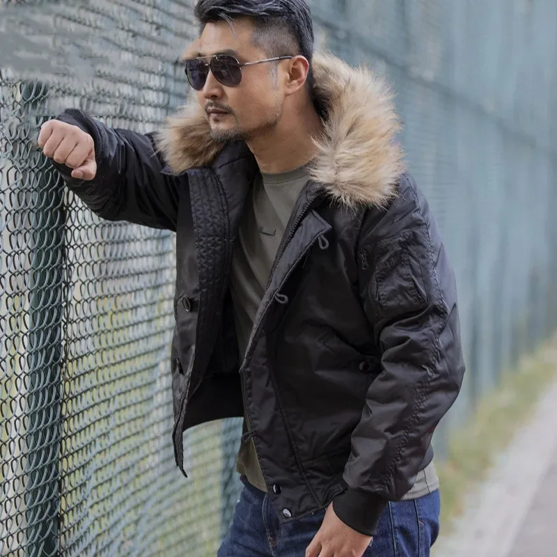 남성 겨울 양털 전술 재킷 군사 두꺼운 따뜻한 윈드 브 - Bomber Jacket Men 리뷰 및 가격