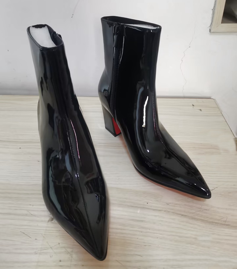 남성용 새 패션 화이트 부츠 고품질 에나멜 가죽 부츠  - Mens Fashion Dress Shoes 리뷰 및 가격
