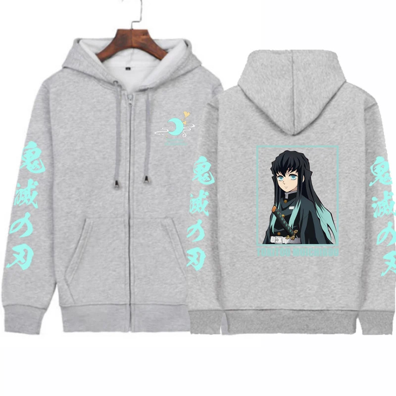 CyAnime 데몬 슬레이어 남성용 지퍼 후드티 캐주얼 - Jacket Mens Fashion 리뷰 및 가격