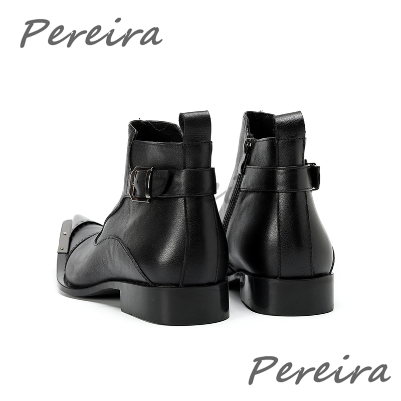 레드 블랙 아이언 포인티드 토 남성 앵클 부츠 패션 벨 - Mens Fashion Dress Shoes 리뷰 및 가격