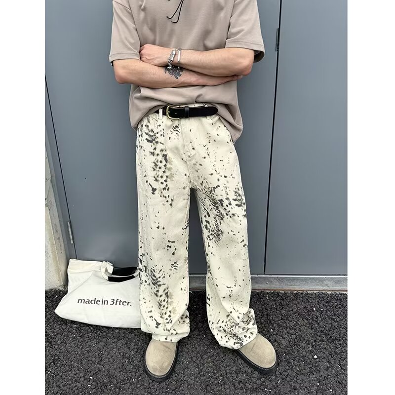 남성용 2000S 의류 Y2K 패션 화이트 레오파드 헐 - Men'S Fashion Nova Jeans 리뷰 및 가격