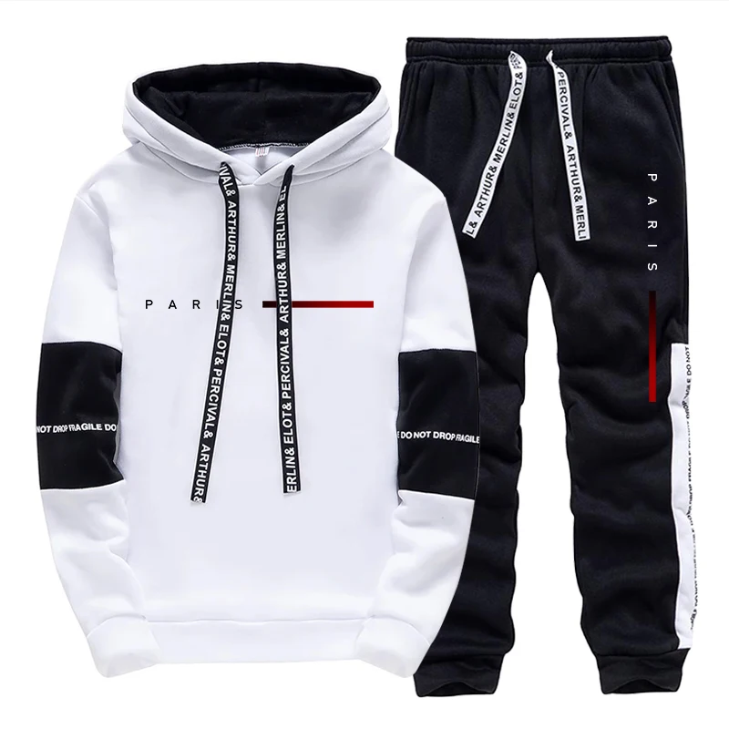 남성용 세트 파리 패션 후드티와 스웨트팬츠 스트리트웨어 - Mens Fashion Streetwear 리뷰 및 가격