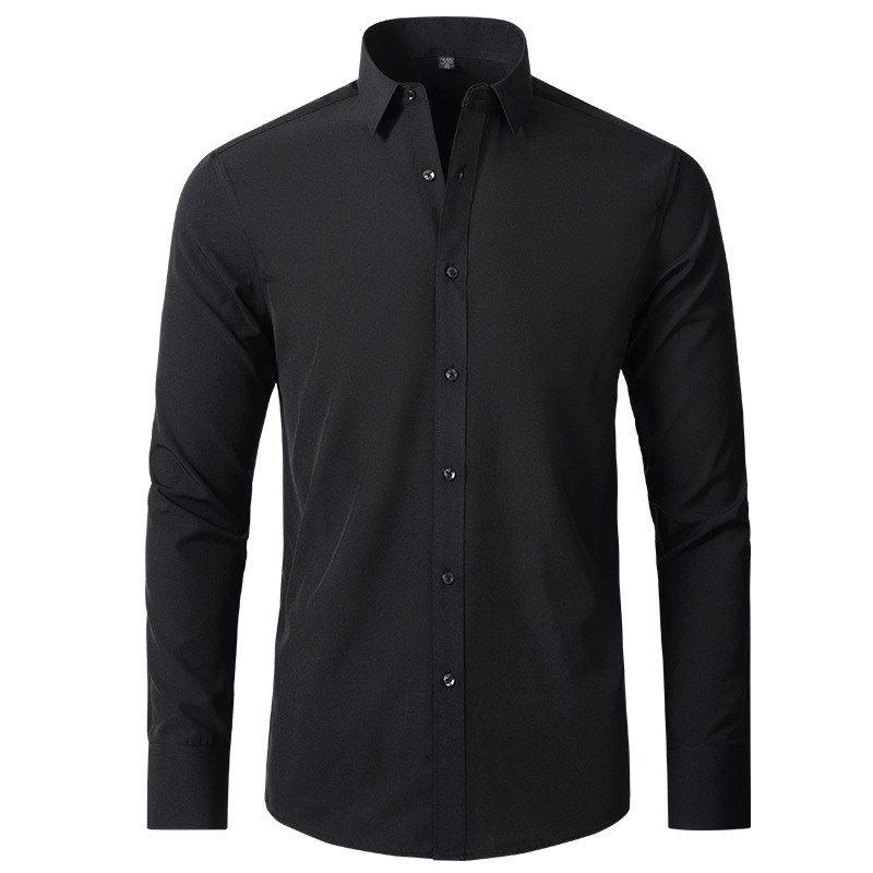 약간의 탄력성 남성용 긴팔 비즈니스 캐주얼 셔츠 솔리드 - Dress Shirt Non-Iron 리뷰 및 가격
