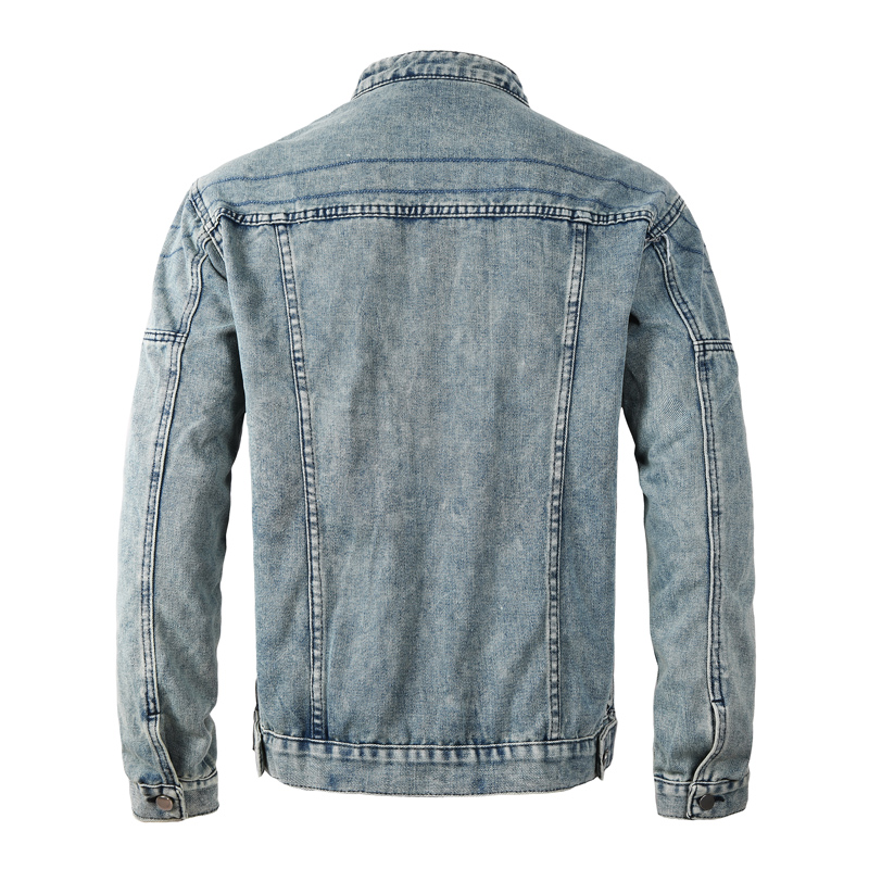하이 스트리트 패션 디자이너 남성 재킷 레트로 워싱 블 - Bomber Jacket Men 리뷰 및 가격