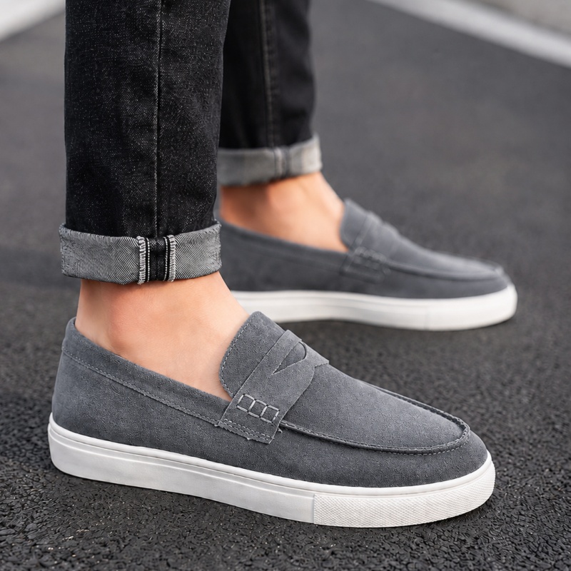 남성용 클래식 디자이너 로퍼 슬립온 신발 통기성 남성  - Suede Loafers Men 리뷰 및 가격