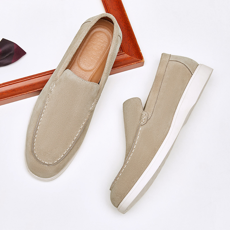 캐주얼 남성 정품 가죽 로퍼 남성 게으른 미끄럼 방지  - Suede Loafers Men 리뷰 및 가격
